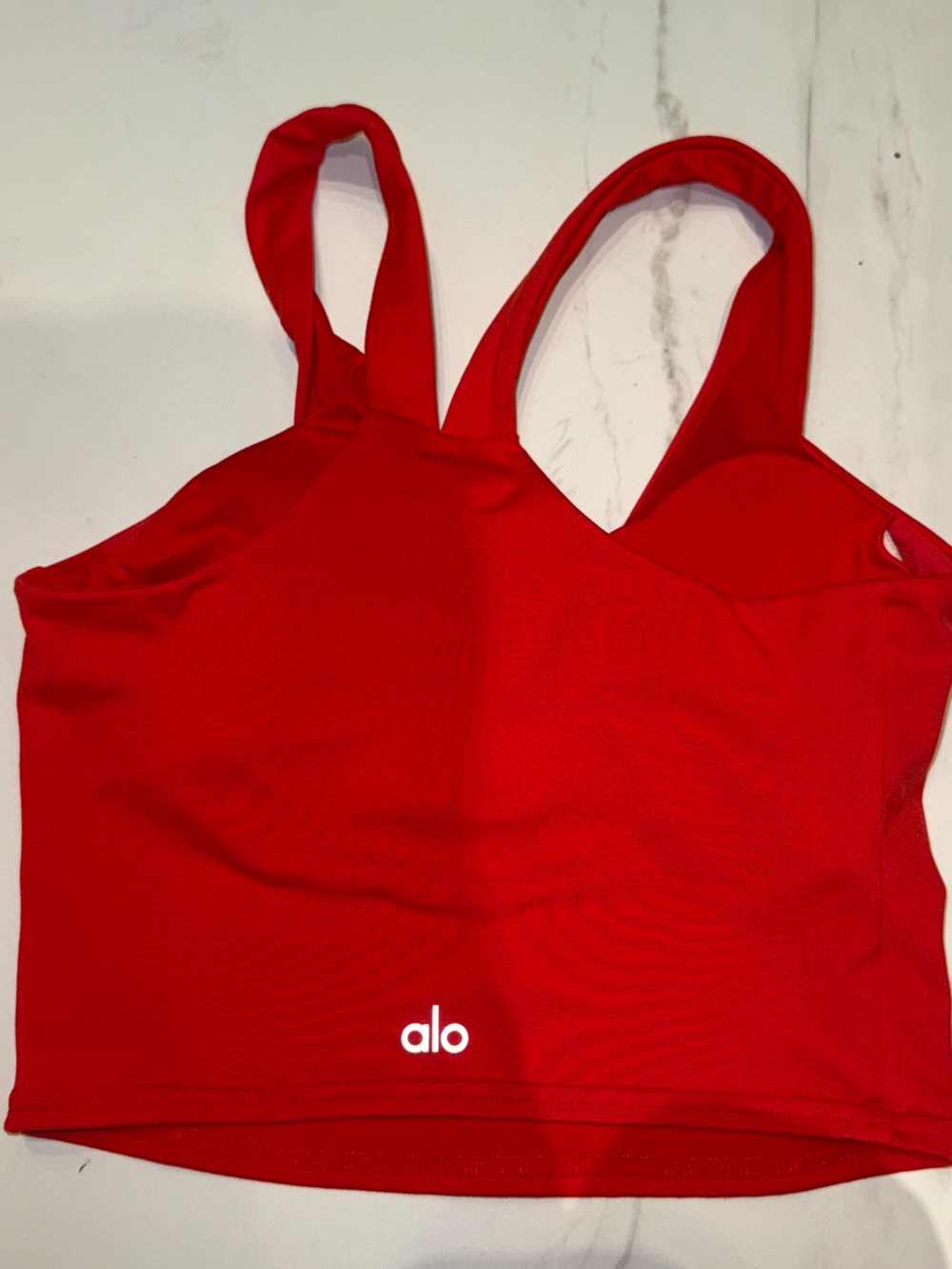 Alo Yoga Real Bra Tank - Red Hot Summer